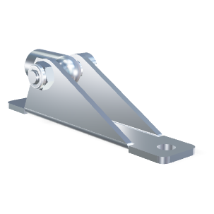 M8 Gelenkauge Edelstahl mit Lagerschuh